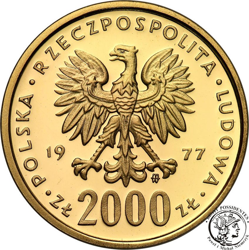 PRL. 2000 złotych 1977 Fryderyk Chopin
